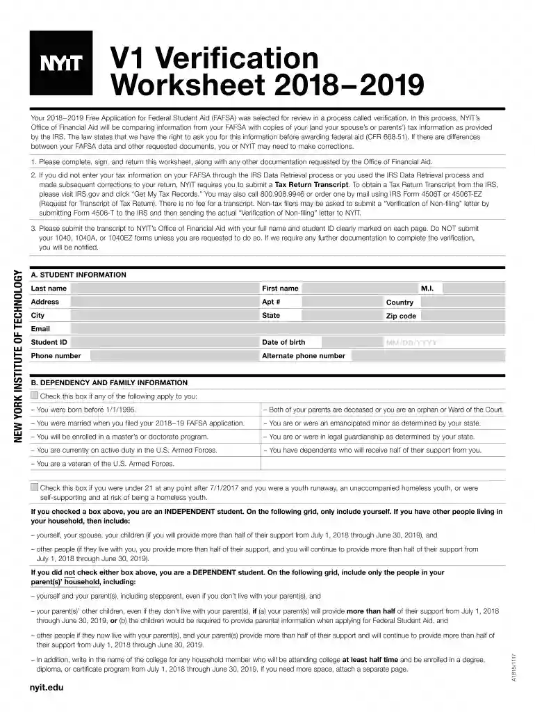 Worksheet 2018 2019 Preview on Page 1