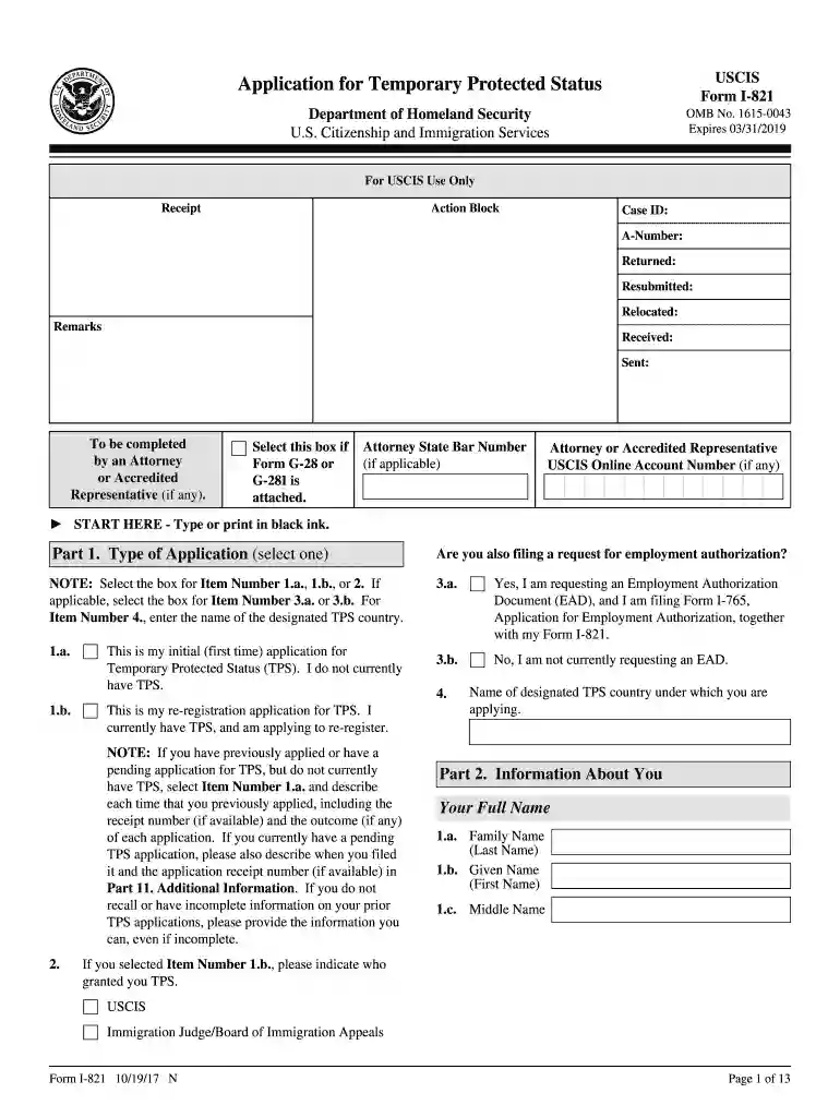 i 821form 2014 Preview on Page 1