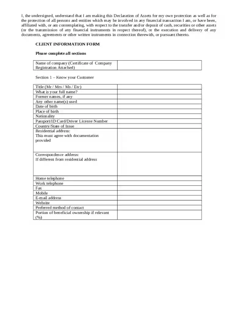 cis banking form Preview on Page 1
