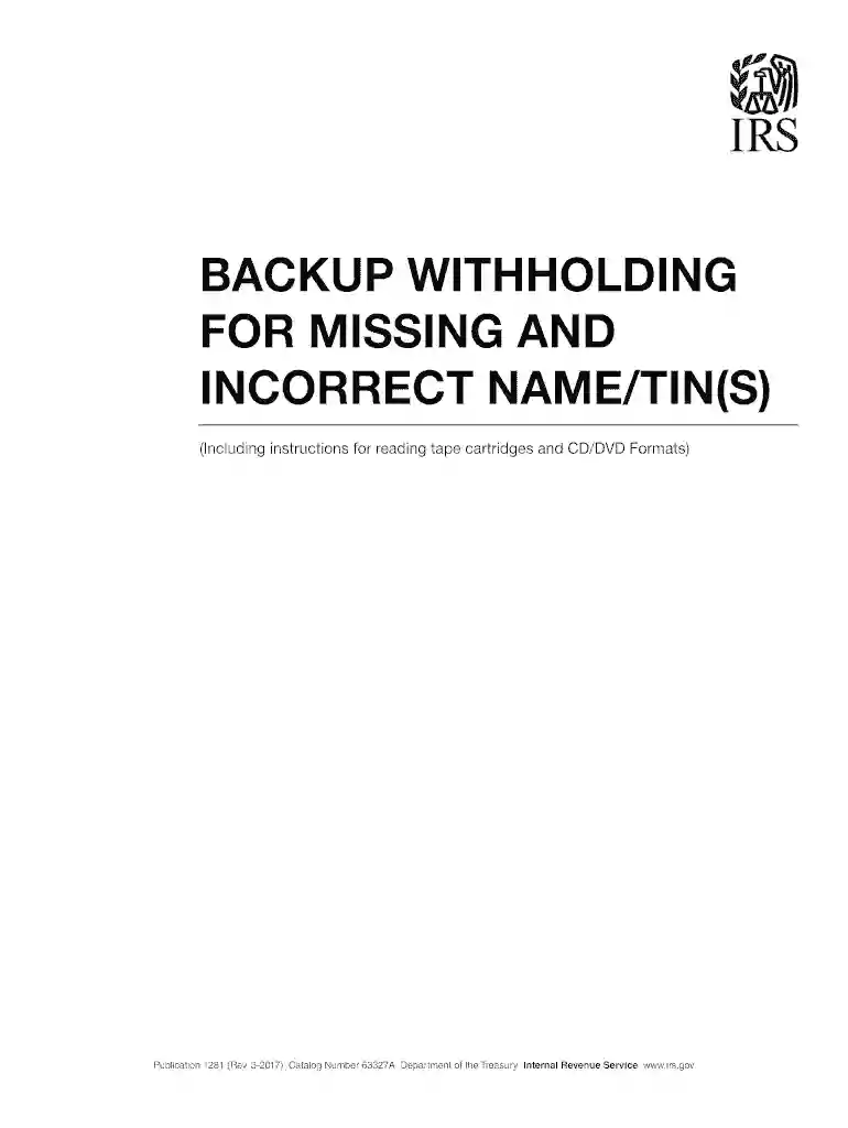 1281 irs pub 2017 form Preview on Page 1