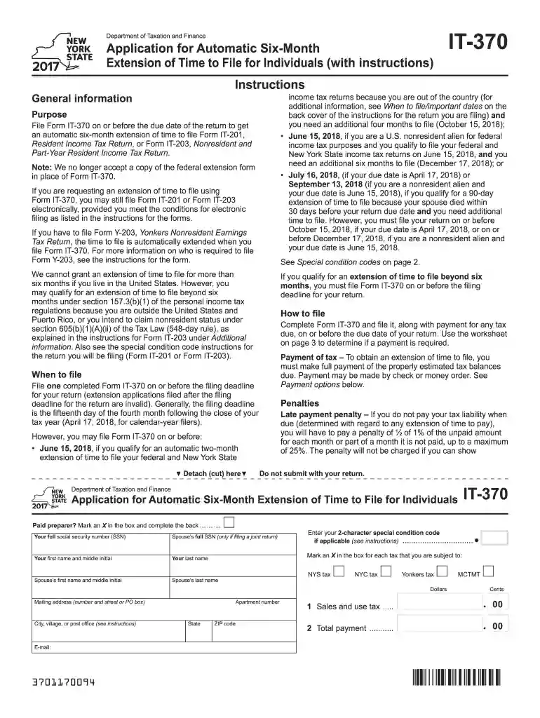 it 370 2017 form Preview on Page 1