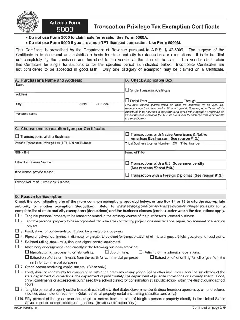 form arizona 2017-2019 Preview on Page 1