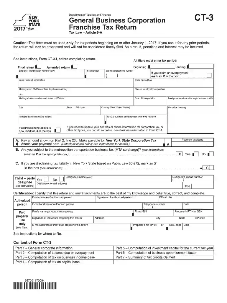 ct3 form Preview on Page 1