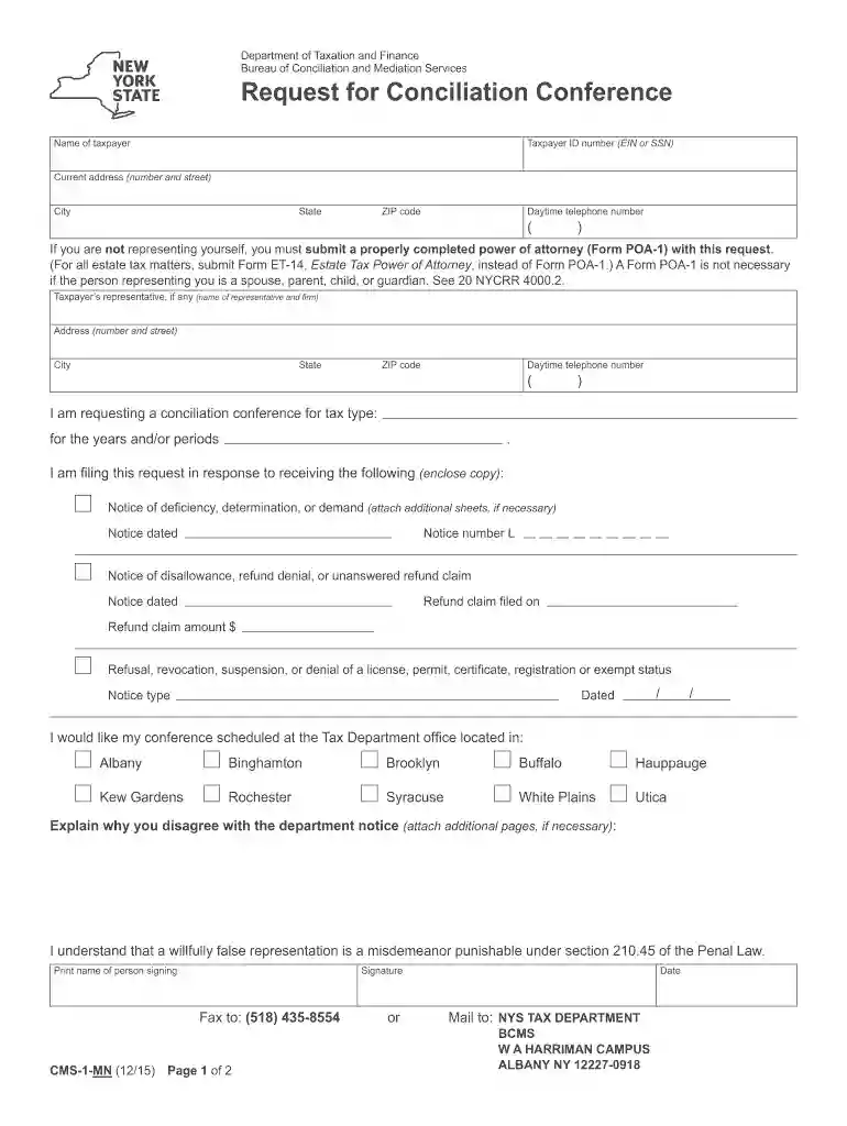 cms 1 mn form Preview on Page 1