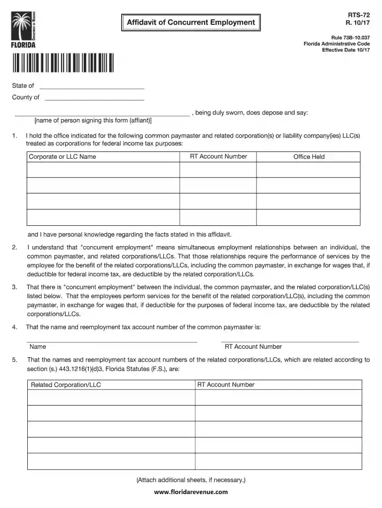 deductible affidavit form Preview on Page 1