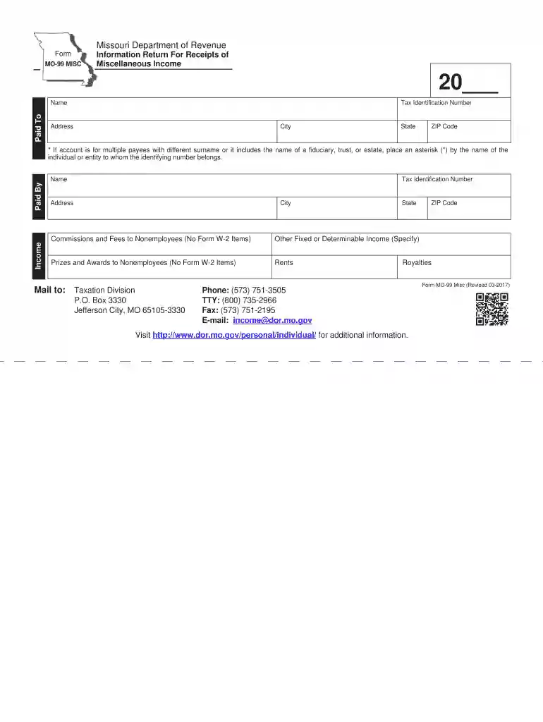 missouri 1099 form Preview on Page 1
