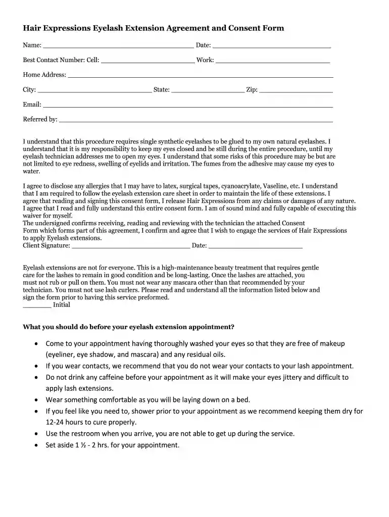 lash contract Preview on Page 1