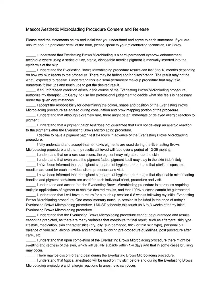 personal information Preview on Page 1