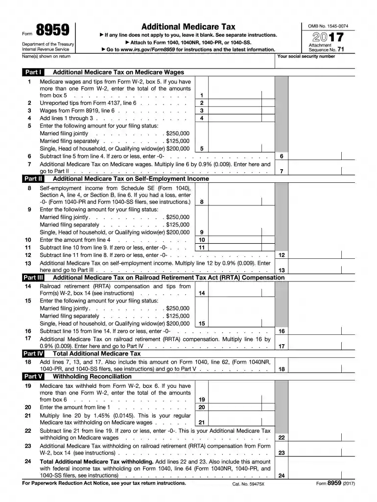 8959 form 2021 Preview on Page 1