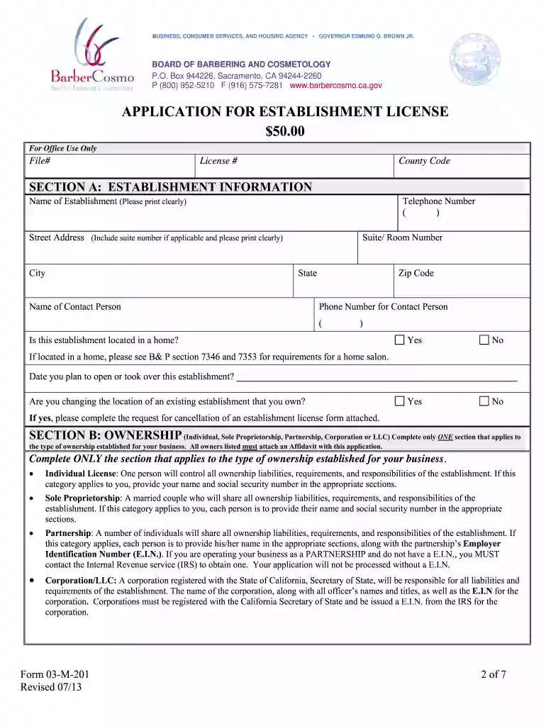 establishment board of Preview on Page 1