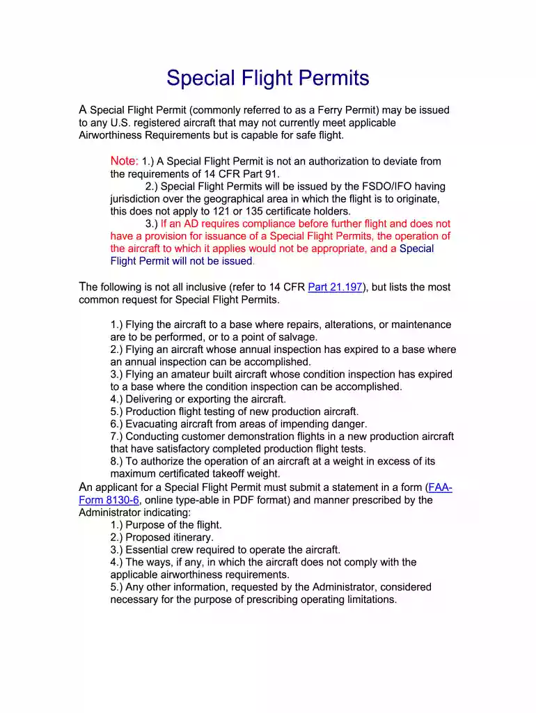 flight permit Preview on Page 1