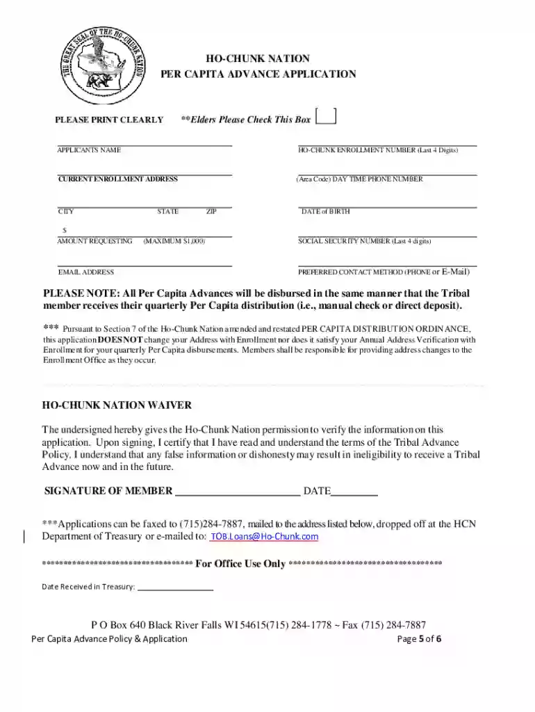 ho chunk per capita payments Preview on Page 1