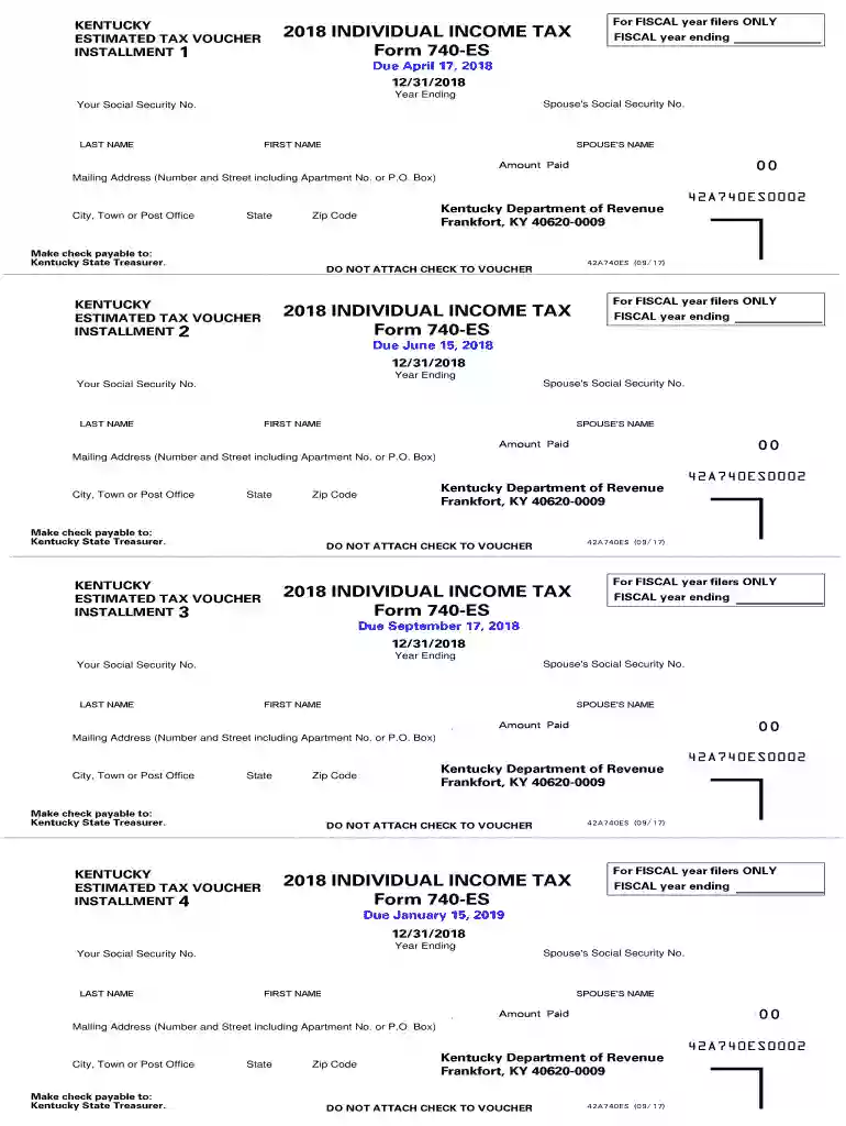 form 740 es 2019 Preview on Page 1