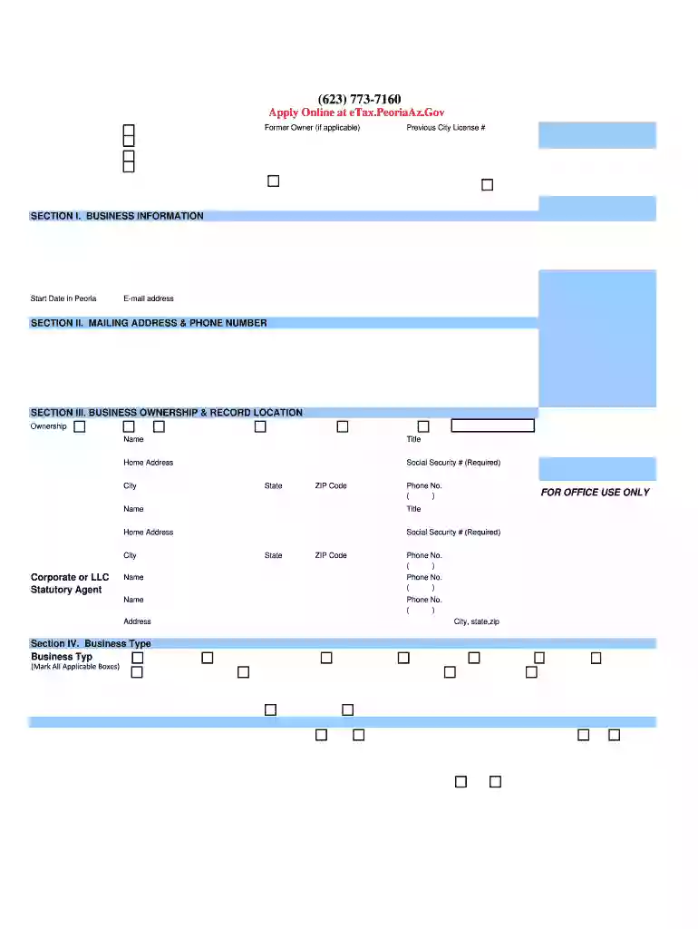 business license renewal form Preview on Page 1