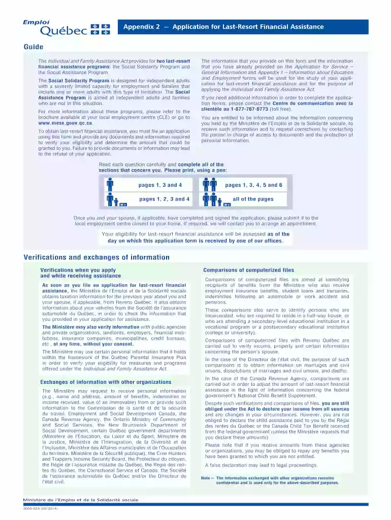 last resort financial assistance Preview on Page 1