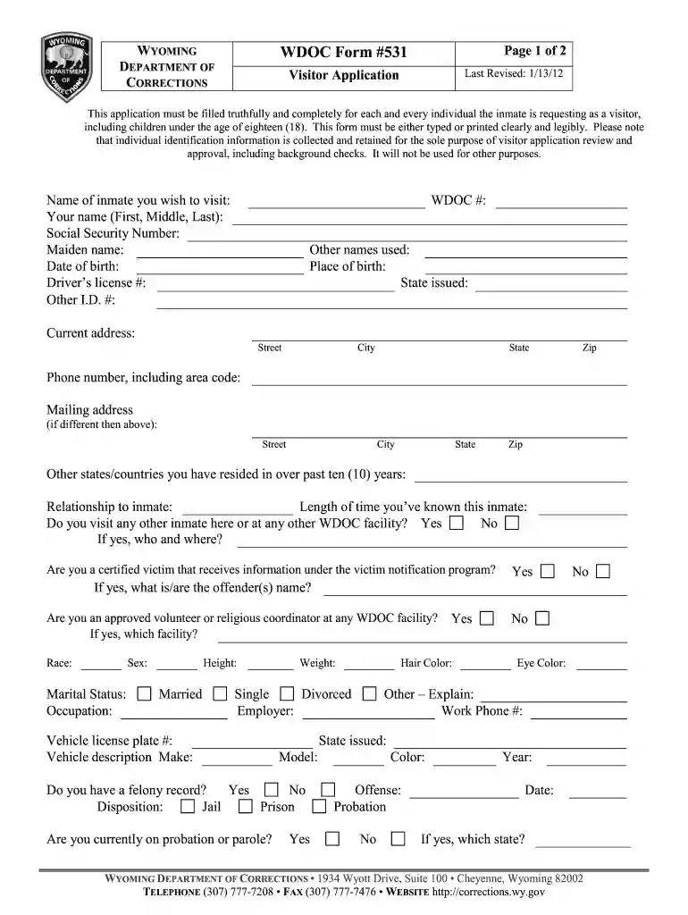 wdoc form Preview on Page 1