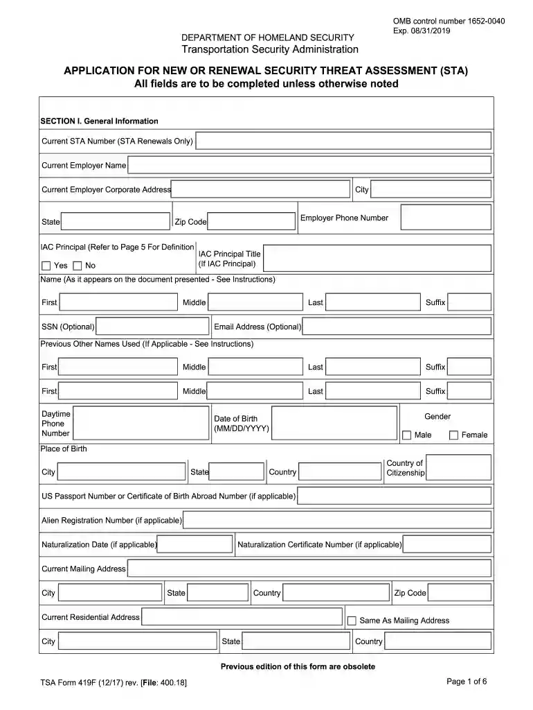 dhs sta Preview on Page 1