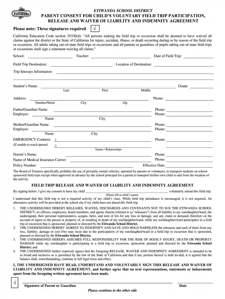 cef spartanburg permission slips Preview on Page 1