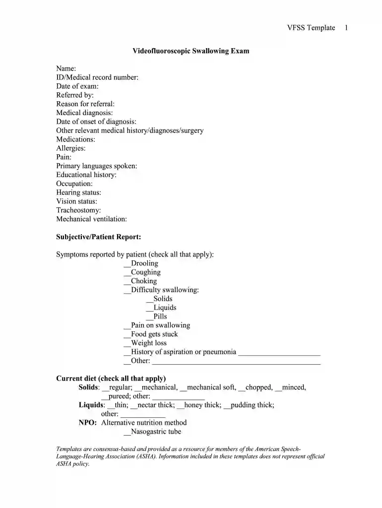 vfss template Preview on Page 1