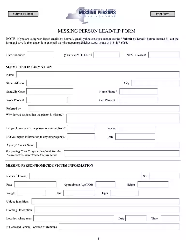 nypd missing persons list Preview on Page 1
