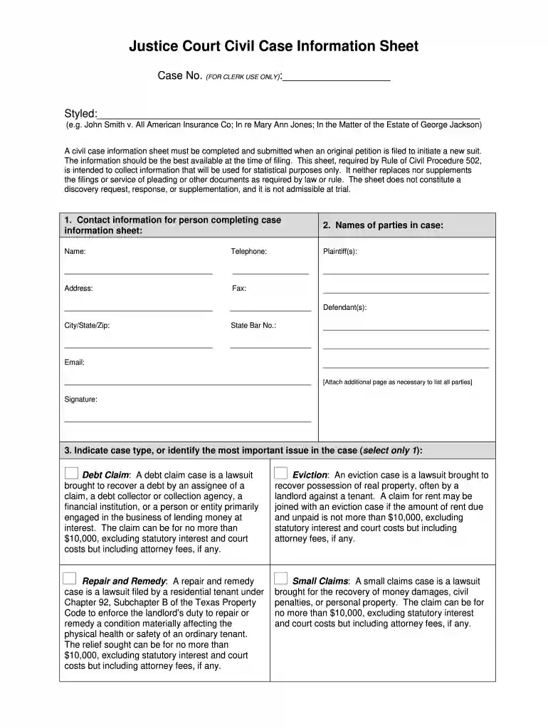 civil paperwork Preview on Page 1