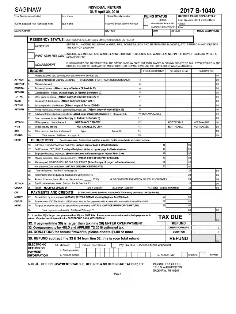 Enter Spouse's SSN # and Full Name Preview on Page 1