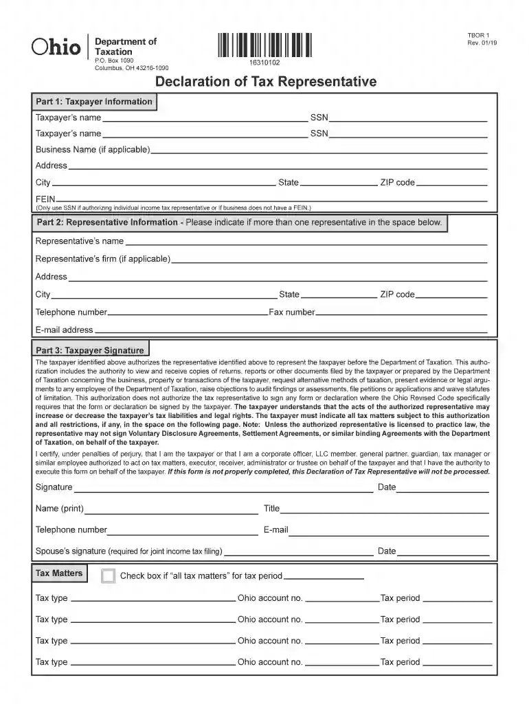 ohio tbor 1 Preview on Page 1