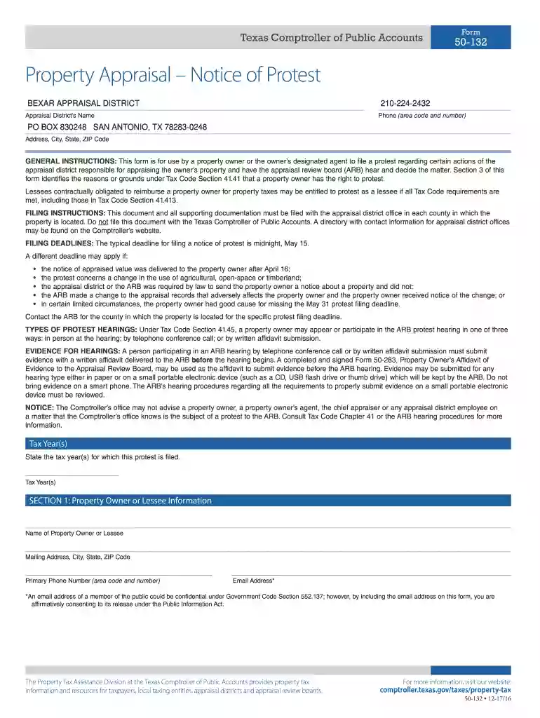 bexar county homestead exemption online Preview on Page 1
