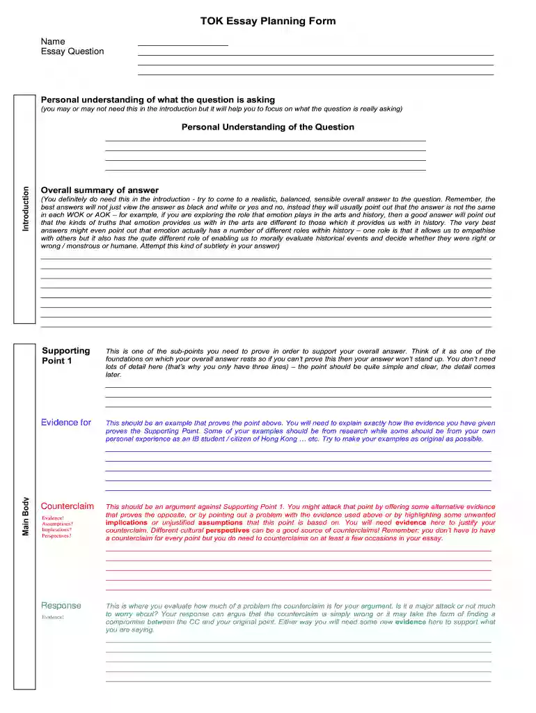 tok essay reflection examples Preview on Page 1