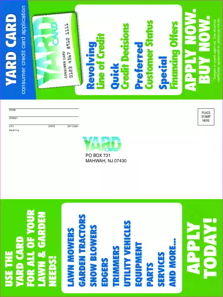 yard card Preview on Page 1