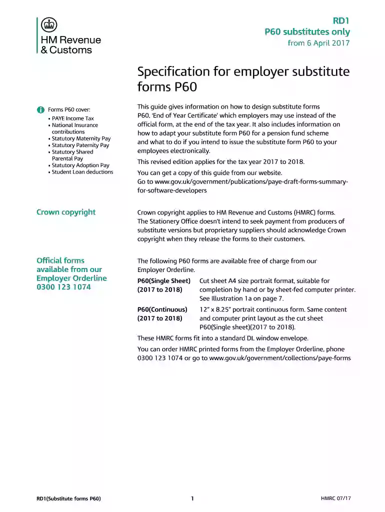 P60 substitutes only Preview on Page 1