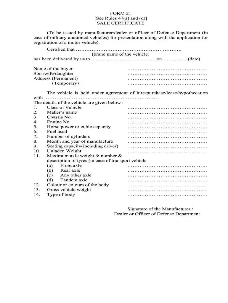 form 21 Preview on Page 1