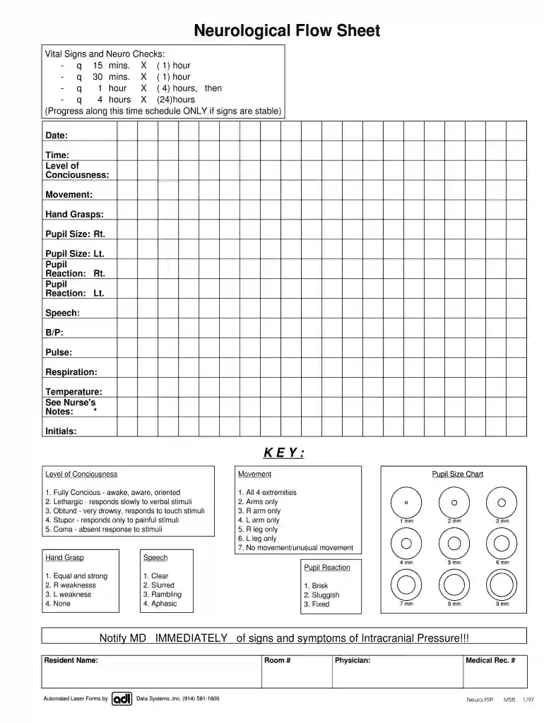 neurovitals Preview on Page 1