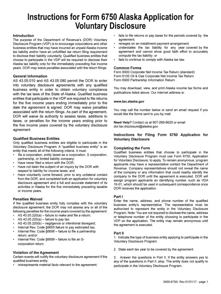 alaska 6750i instructions 6750 application voluntary form Preview on Page 1