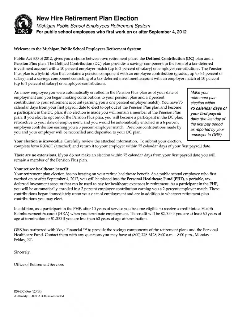 form r0940c 2014 Preview on Page 1