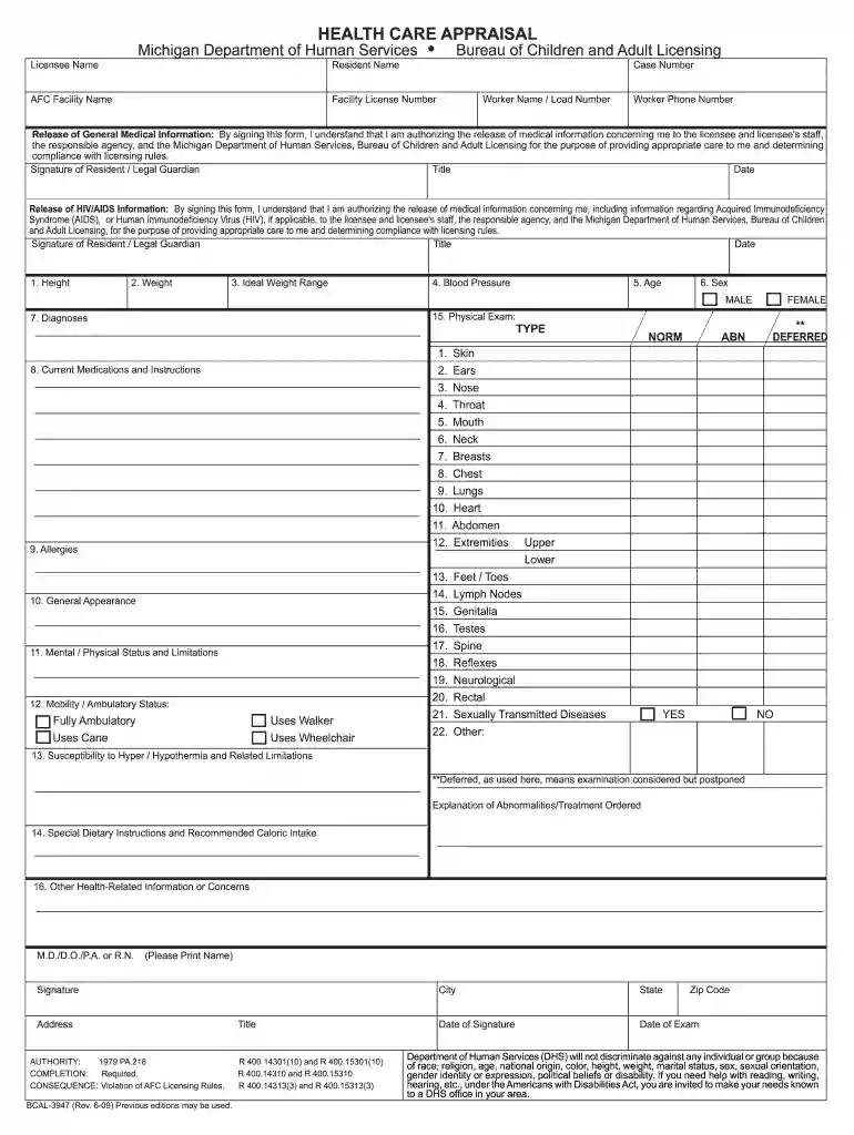 afc forms Preview on Page 1