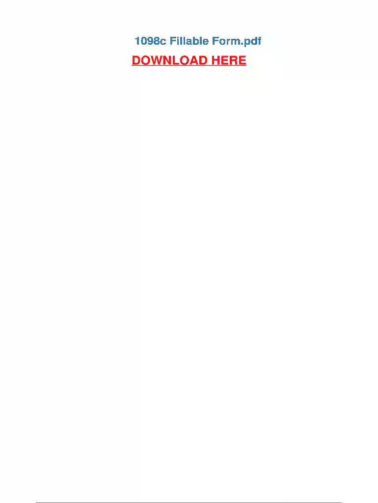 1098c fillable form Preview on Page 1