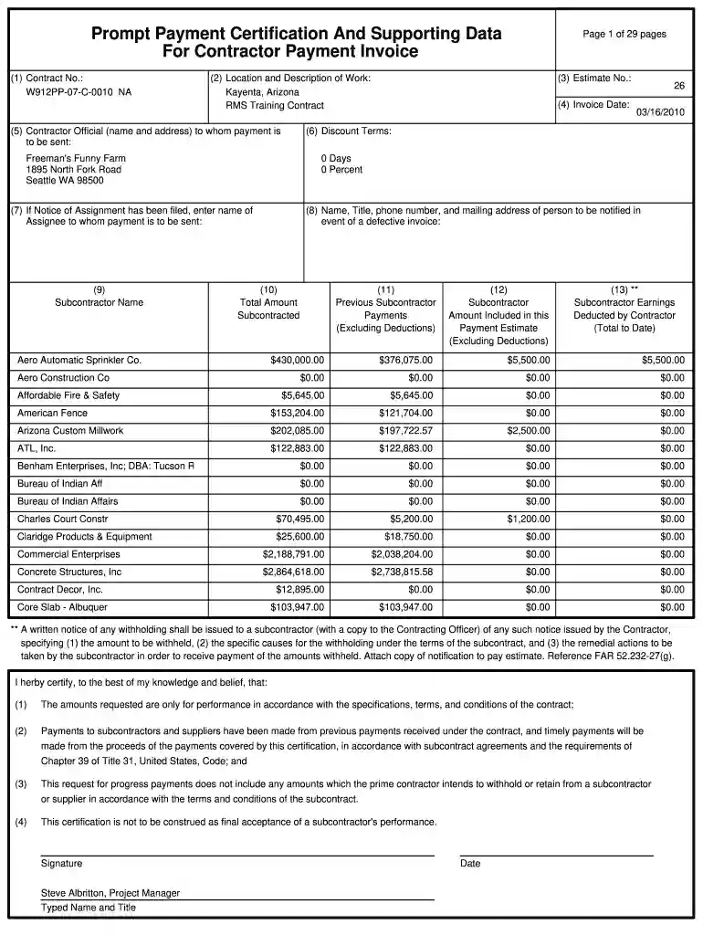 certification of payment Preview on Page 1