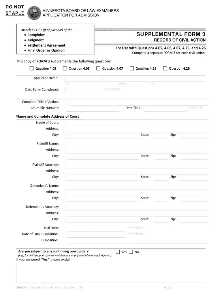 SUPPLEMENTAL FORM 3 Preview on Page 1