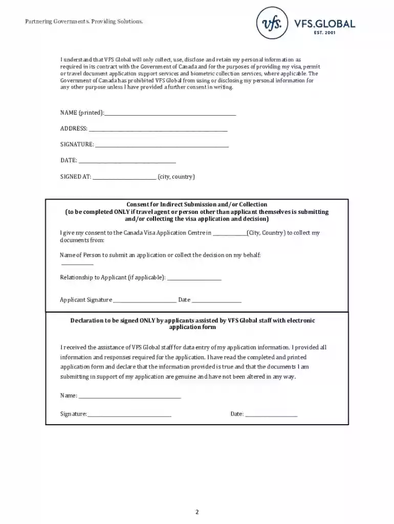 canada consent form vfs Preview on Page 1
