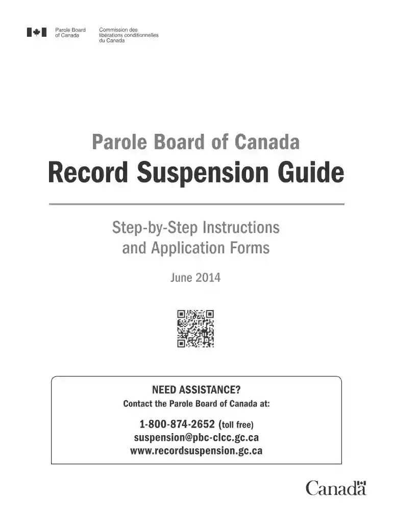 record suspension application form Preview on Page 1