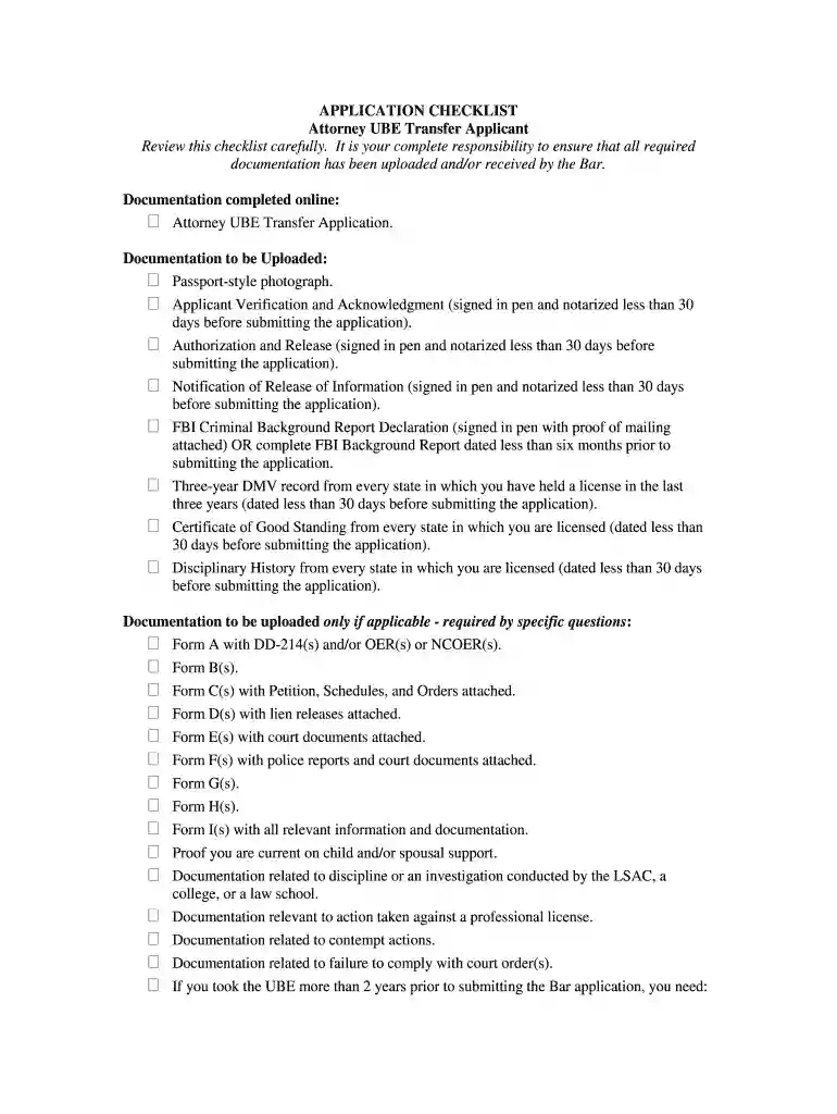 utah bar application Preview on Page 1