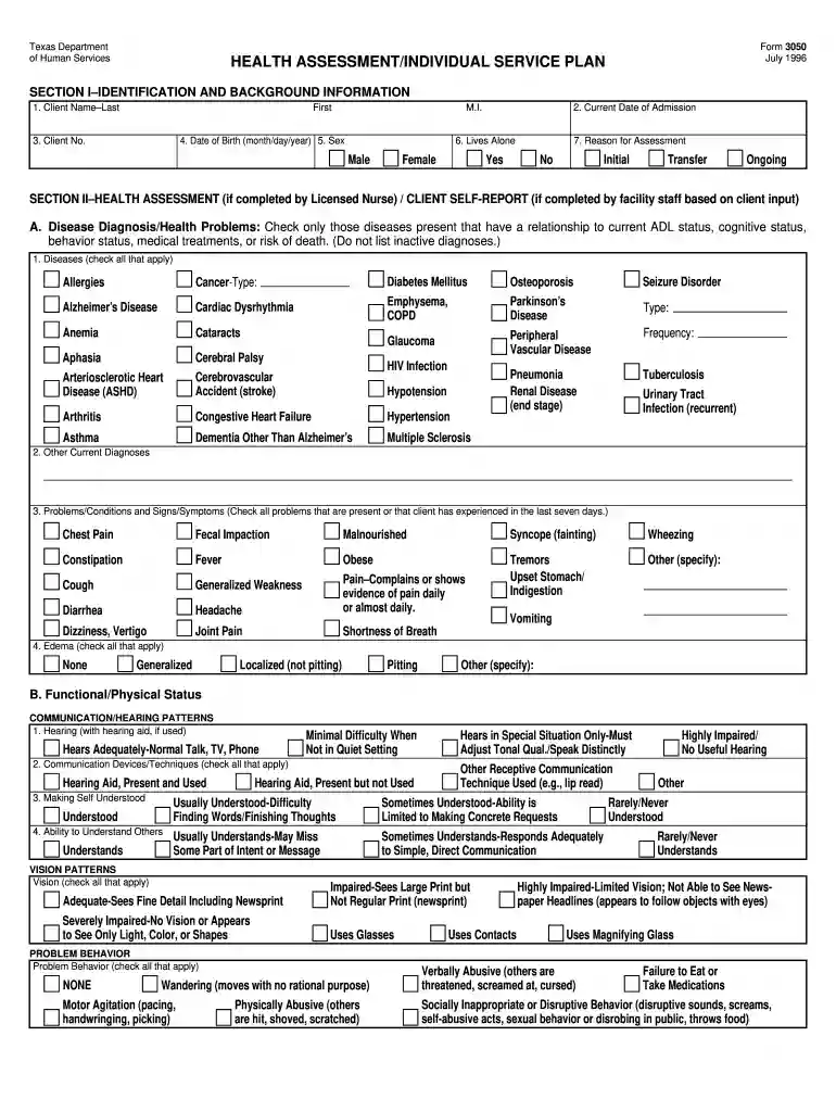 form 3050 Preview on Page 1