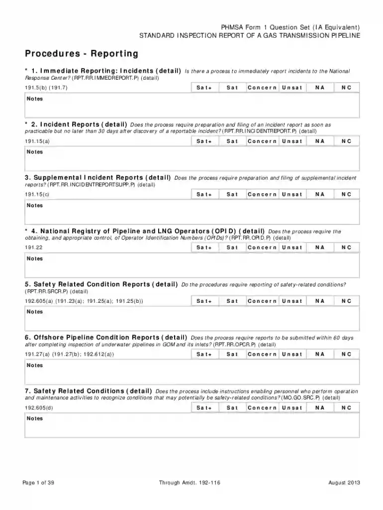 safety inspection report Preview on Page 1