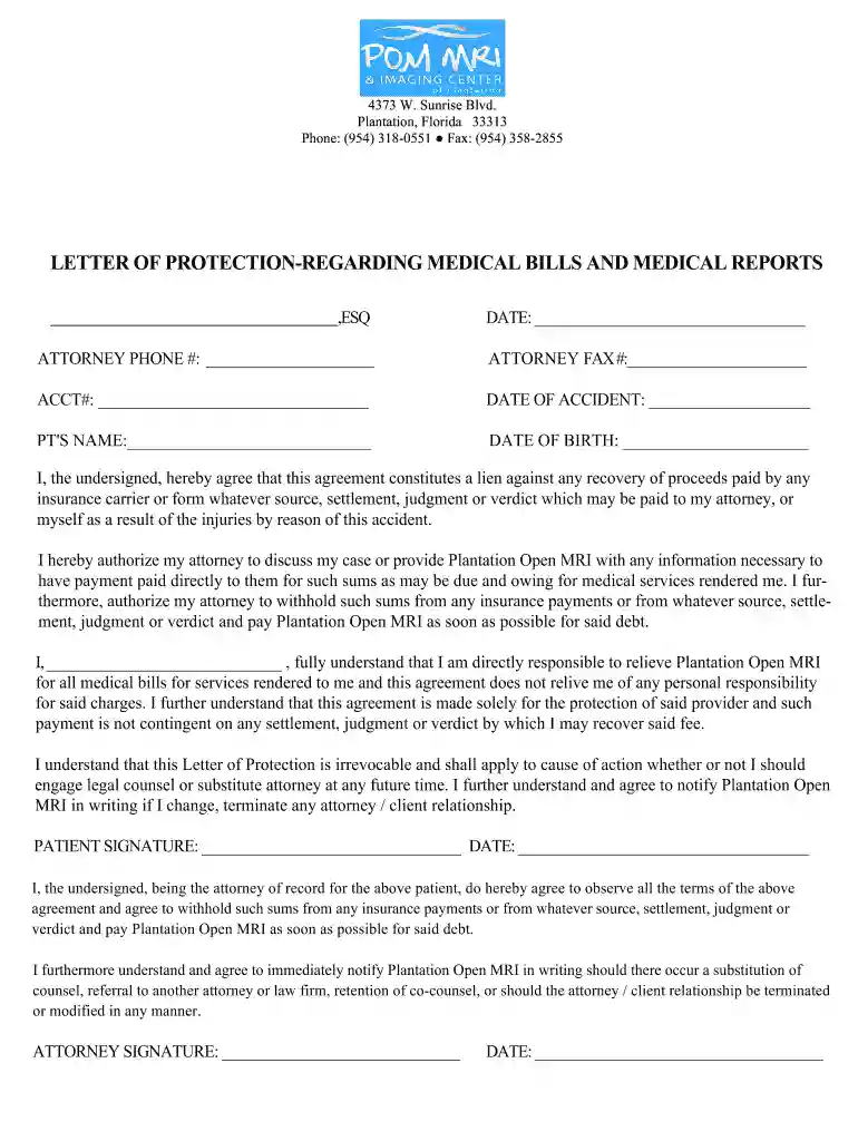 letter of protection Preview on Page 1