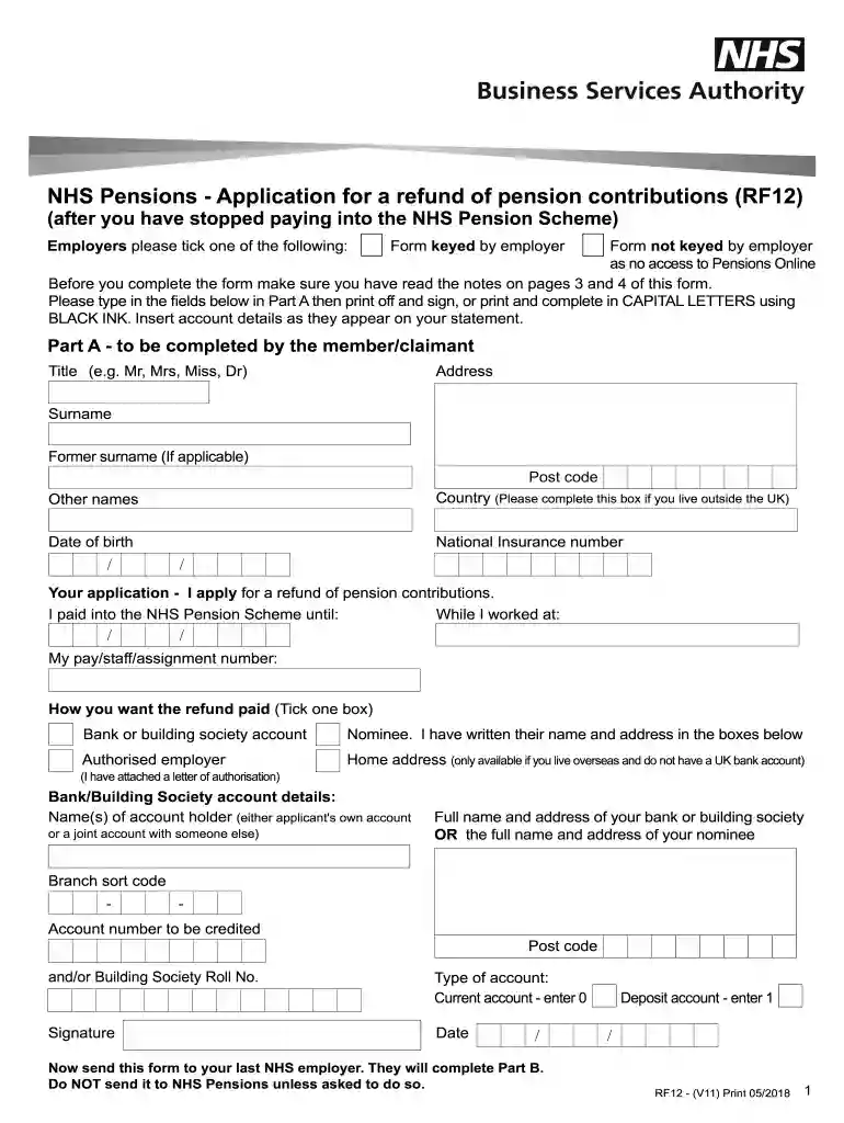 rf12 form Preview on Page 1