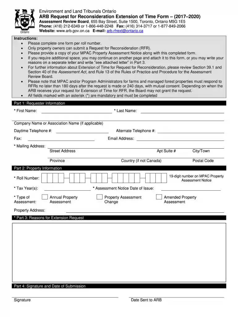 arb form Preview on Page 1