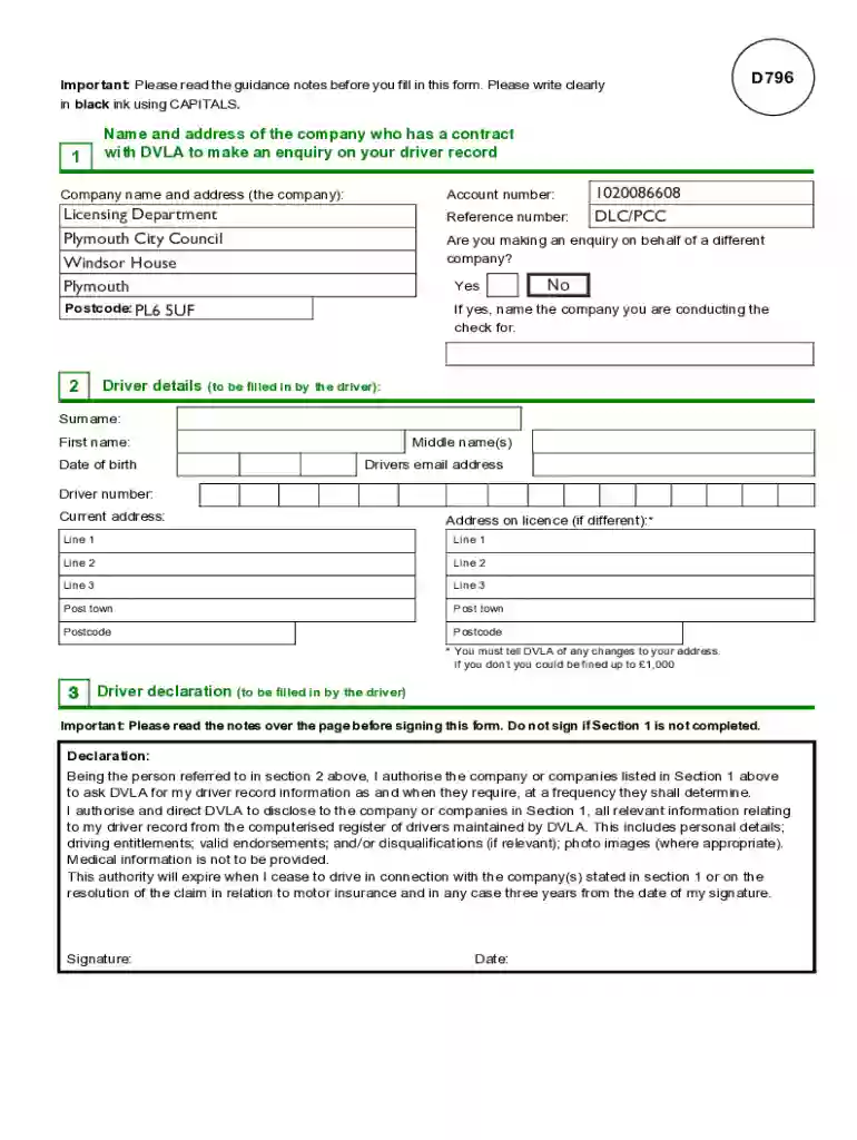 employee driving licence check consent form template uk Preview on Page 1