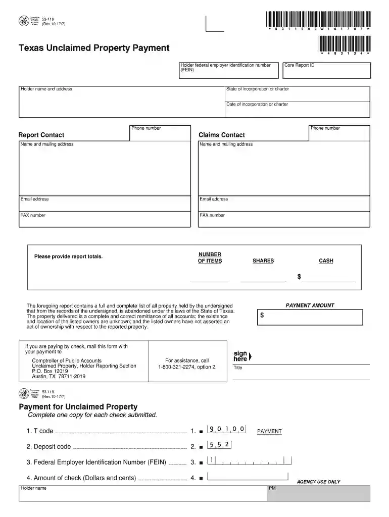 how long does it take to get unclaimed money in texas Preview on Page 1