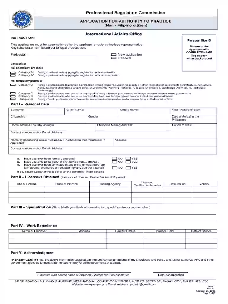 examination permit sample Preview on Page 1